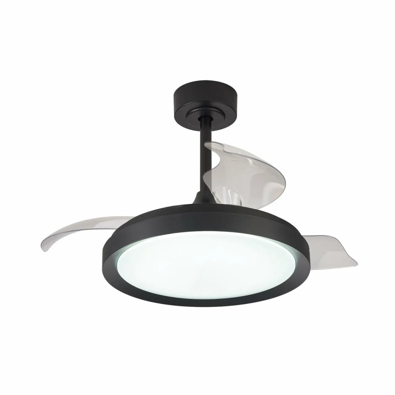 Mantra Iluminación Ventilateur de plafond LED Mistral Mini noir DC silencieux Ø91cm CCT^ Ventilateurs