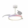 Mantra Iluminación Ventilateur de plafond LED North blanc DC silencieux Ø 91 cm CCT RVB^ Ventilateurs