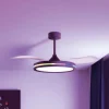 Mantra Iluminación Ventilateur de plafond LED Rafaga noir DC silencieux Ø 106cm CCT RVB^ Ventilateurs