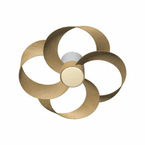 Mantra Iluminación Ventilateur de plafond LED Rose bois Moteur DC silencieux Ø 65 cm CCT^ Ventilateurs
