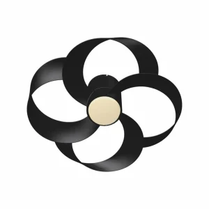 Mantra Iluminación Ventilateur de plafond LED Rose noir moteur DC silencieux Ø 65 cm CCT^ Ventilateurs