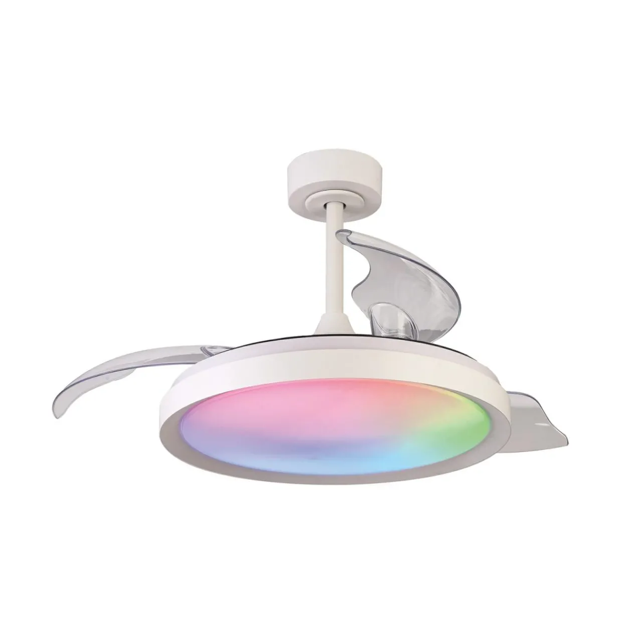 Mantra Iluminación Ventilateur de plafond LED Siberia blanc DC silencieux Ø 106 cm CCT RVB^ Ventilateurs