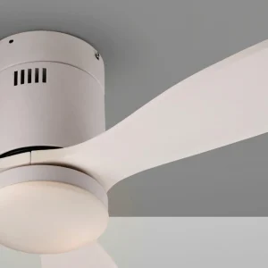 Schuller Valencia Ventilateur de plafond LED Siroco Mini, DC, silencieux, blanc, CCT^ Ventilateurs