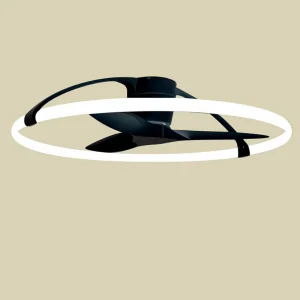 Mantra Iluminación Ventilateur de plafond LED Smart Nepal, noir, DC, silencieux^ Ventilateurs