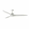 FARO BARCELONA Ventilateur de plafond LED Tonic, blanc, DC, silencieux, télécommande^ Ventilateurs