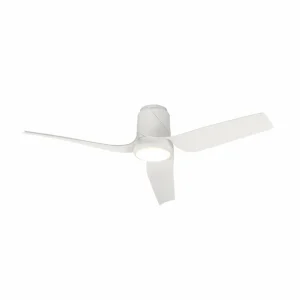 Mantra Iluminación Ventilateur de plafond LED Ushuaia blanc DC silencieux Ø 134 cm CCT^ Ventilateurs