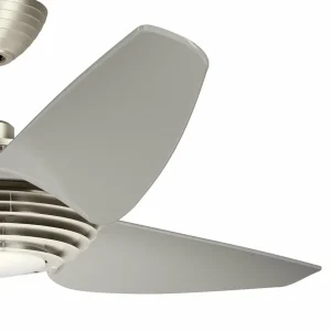 KICHLER Ventilateur de plafond LED Voya crème^ Ventilateurs