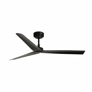 FARO BARCELONA Ventilateur de plafond Milos, DC, noir mat^ Ventilateurs