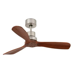 FARO BARCELONA Ventilateur de plafond Mini Lantau avec noyer^ Ventilateurs