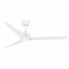FARO BARCELONA Ventilateur de plafond Nu éclairage LED, blanc^ Ventilateurs