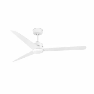 FARO BARCELONA Ventilateur de plafond Nuu, trois pales, blanc^ Ventilateurs