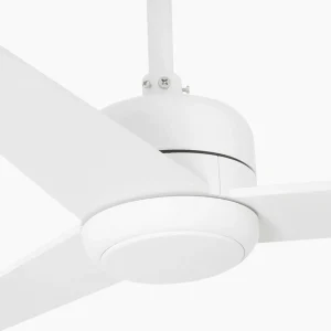 FARO BARCELONA Ventilateur de plafond Nuu, trois pales, blanc^ Ventilateurs