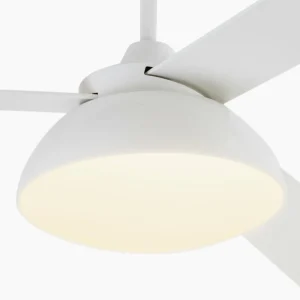 FARO BARCELONA Ventilateur de plafond Rodas à lampe LED, blanc^ Ventilateurs