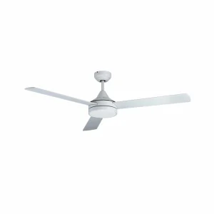 EGLO Ventilateur de plafond Sesimbra, LED, blanc, CCT, télécommande^ Ventilateurs