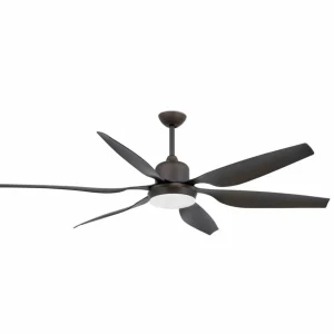 FARO BARCELONA Ventilateur de plafond Tilos massif avec éclairage^ Ventilateurs