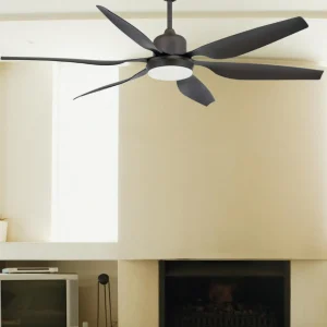 FARO BARCELONA Ventilateur de plafond Tilos massif avec éclairage^ Ventilateurs