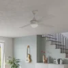 EGLO Ventilateur de plafond Varadero, E27, blanc, télécommande^ Ventilateurs