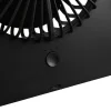Reality Leuchten Ventilateur de table à batterie Breezy, noir, silencieux^ Ventilateurs
