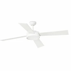 FARO BARCELONA Ventilateur LED Hydra, télécommande, blanc^ Ventilateurs
