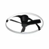 Mantra Iluminación Ventilateur LED Nepal Mini, appli, noir/blanc^ Ventilateurs
