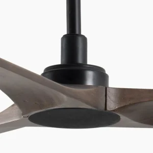 FARO BARCELONA Ventilateur plafond Heywood M DC noir/bois foncé^ Ventilateurs
