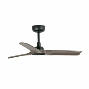 FARO BARCELONA Ventilateur plafond Heywood S DC noir/bois foncé^ Ventilateurs
