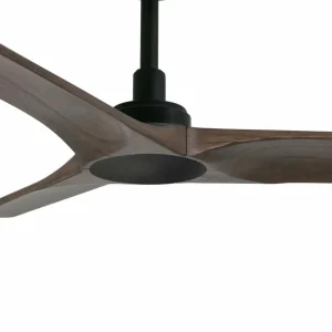 FARO BARCELONA Ventilateur plafond Heywood S DC noir/bois foncé^ Ventilateurs