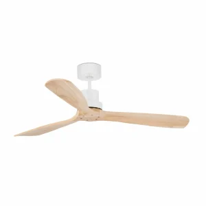 FARO BARCELONA Ventilateur plafond Lantau L DC 3 pales blanc/pin^ Ventilateurs