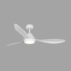FARO BARCELONA Ventilateur plafond LED Polaris L, 3 pales, blanc^ Ventilateurs