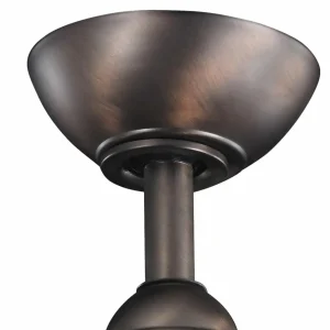 KICHLER Ventilateur plafond LED Terna bronze huilé/brossé^ Ventilateurs