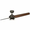 KICHLER Ventilateur plafond LED Xety, bronze huilé, brossé^ Ventilateurs