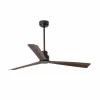 FARO BARCELONA Ventilateur plafond Nassau DC, 3 pales brun foncé^ Ventilateurs