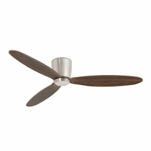 FARO BARCELONA Ventilateur plafond Nias L DC nickel/bois foncé^ Ventilateurs