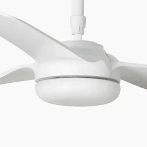 FARO BARCELONA Ventilateur plafond Point M, DC, 3 pales, blanc^ Ventilateurs
