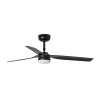 FARO BARCELONA Ventilateur plafond Point M, DC, lampe LED noir^ Ventilateurs