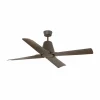 FARO BARCELONA Ventilateur plafond Typhoon M moteur DC, IP44 brun^ Ventilateurs