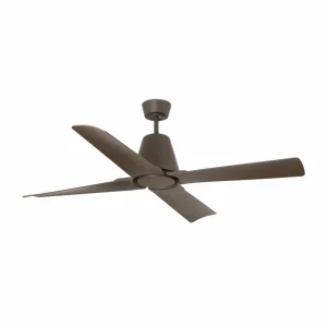 FARO BARCELONA Ventilateur plafond Typhoon M moteur DC, IP44 brun^ Ventilateurs