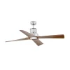 FARO BARCELONA Ventilateur plafond Winche M lampe LED IP44 chromé^ Ventilateurs