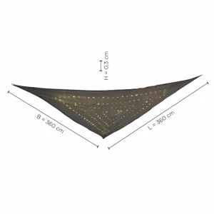 JUST LIGHT. Vélum solaire LED Voile^ Lampes Décoratives