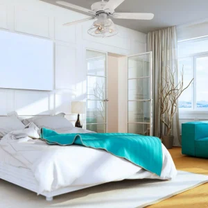 Westinghouse Barnett ventilateur de plafond, blanc^ Ventilateurs