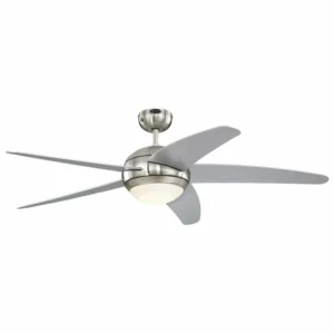 Westinghouse Bendan ventilateur LED pales, argenté^ Ventilateurs