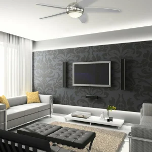 Westinghouse Bendan ventilateur LED pales, argenté^ Ventilateurs