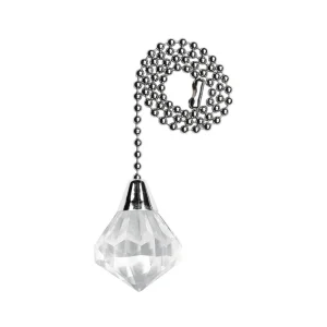 Westinghouse chaîne acrylique-diamant chromée^ Ventilateurs