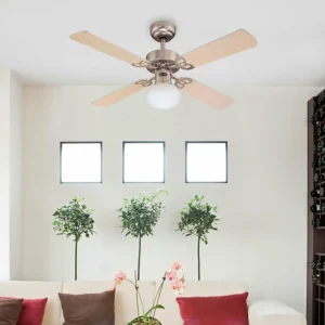 Westinghouse Vegas ventilateur, lampe, alu brossé^ Ventilateurs