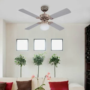 Westinghouse Vegas ventilateur, lampe, alu brossé^ Ventilateurs