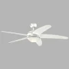 Westinghouse Ventilateur de plafond LED Bendan, blanc, silencieux^ Ventilateurs