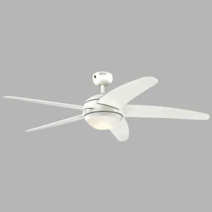 Westinghouse Ventilateur de plafond LED Bendan, blanc, silencieux^ Ventilateurs
