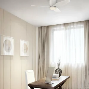 Westinghouse ventilateur de plafond LED Carla, silencieux, 117 cm, blanc^ Ventilateurs