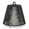 Wever & Ducré Lighting WEVER & DUCRÉ Abat-jour Costa 1.0, noir, corde, Ø 39 cm^ Matériel Électrique