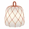 Wever & Ducré Lighting WEVER & DUCRÉ Abat-jour Costa 2.0, orange, corde, Ø 28 cm^ Matériel Électrique